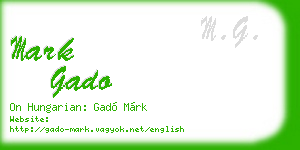 mark gado business card