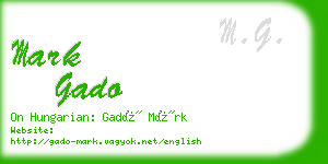 mark gado business card